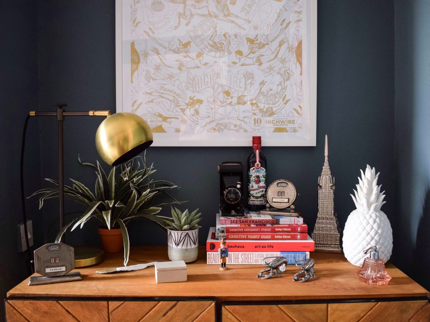 Eclectic Modern Bohemian interior styling art deco cocktail room