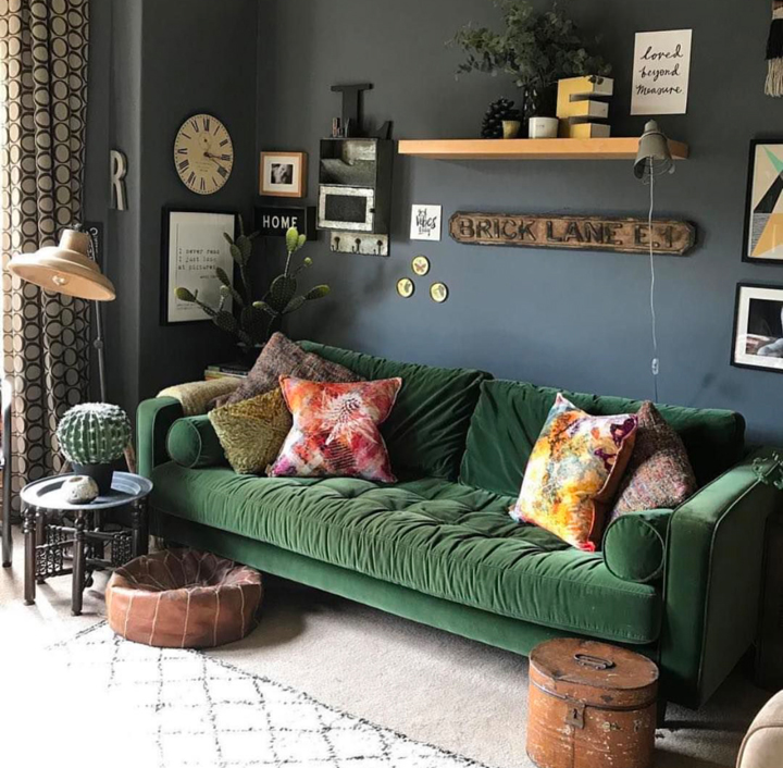 Modern Luxe meets the Girl with the Green Sofa 