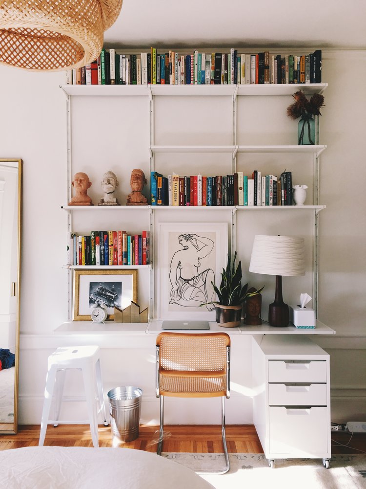 Shelf help - Home office shelving ideas - Modern Luxe